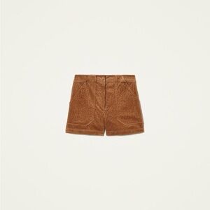 Corduroy Brown Women's Shorts